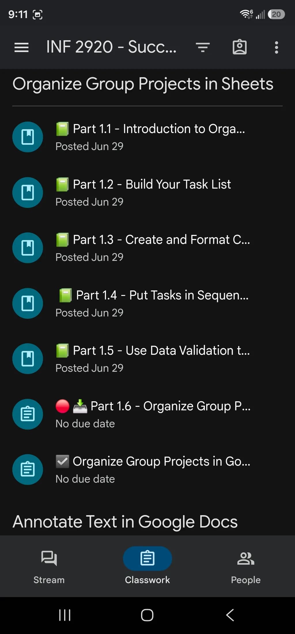 Organize Group Projects
