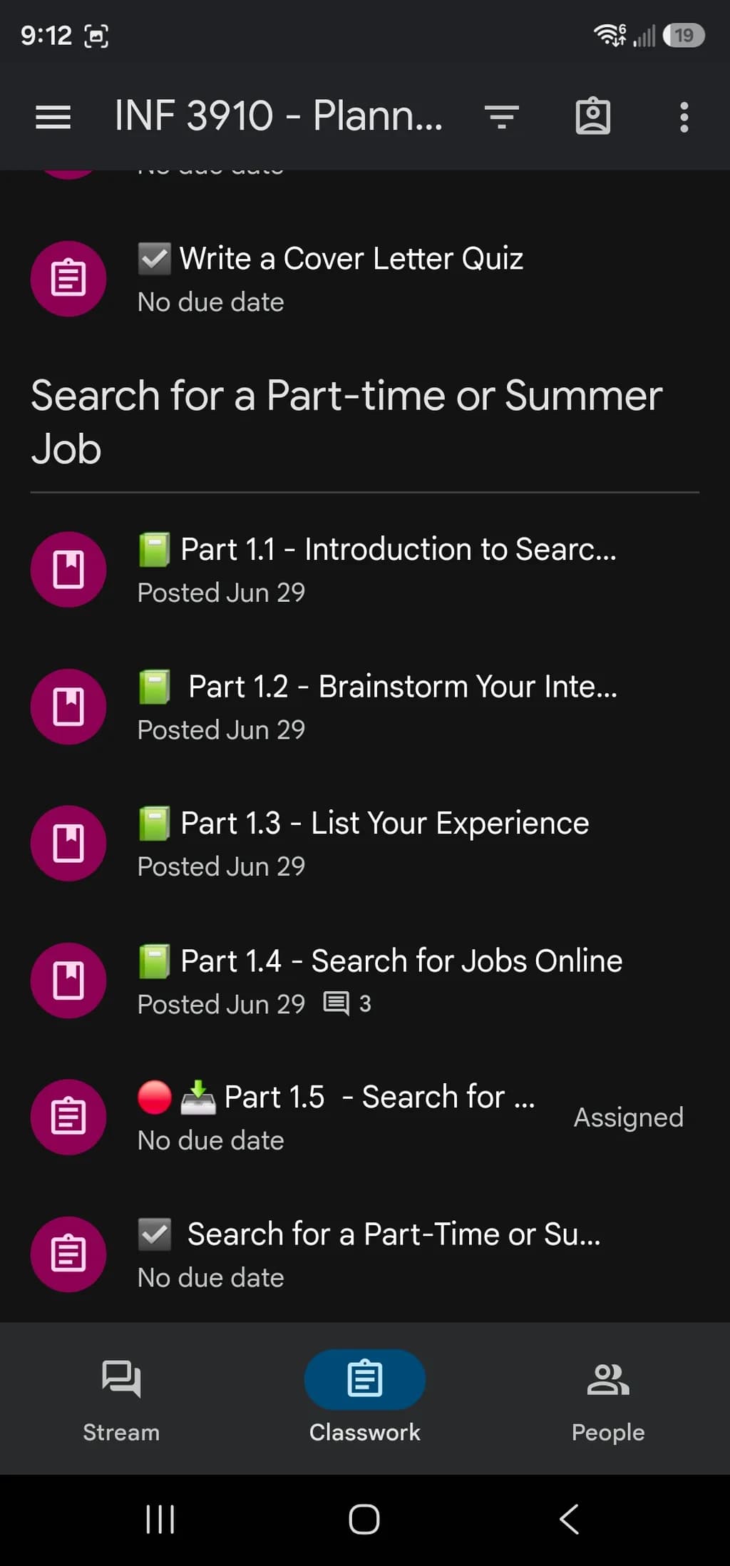 Part-Time Job Planner