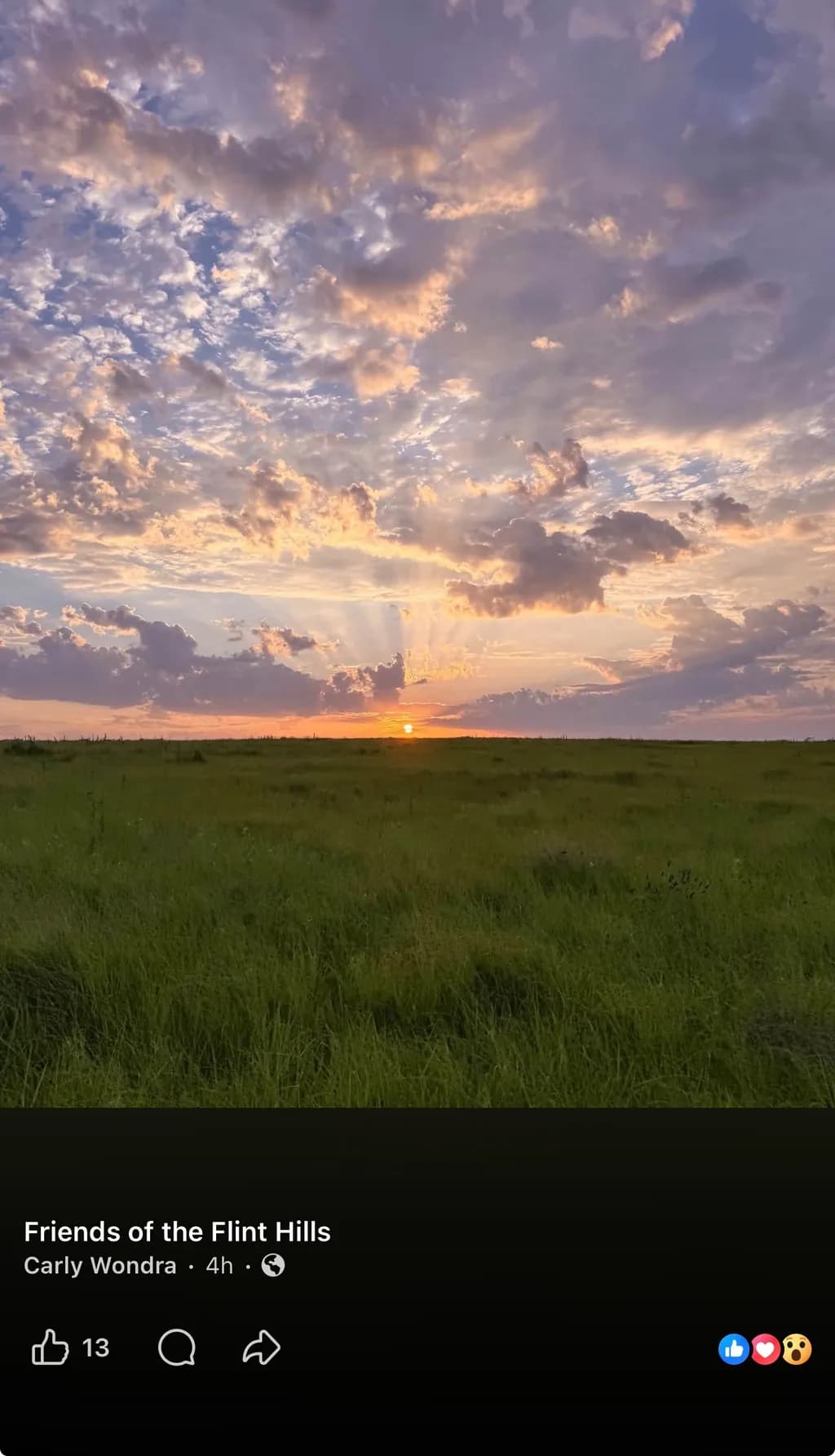 Flint Hills Sunset