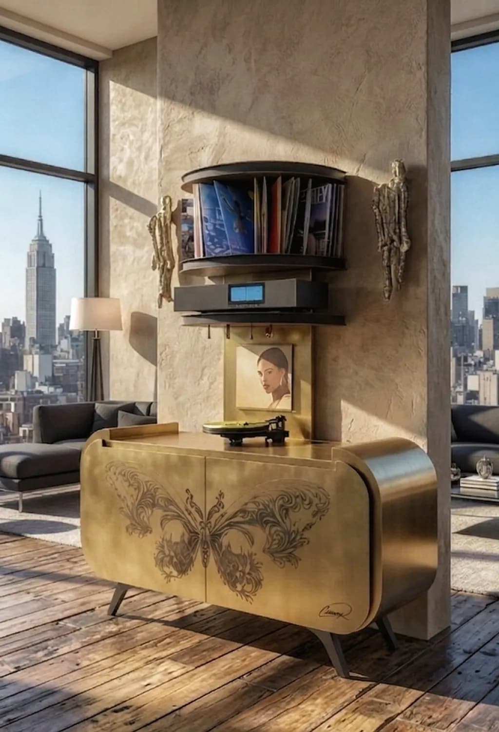 Golden Butterfly Console