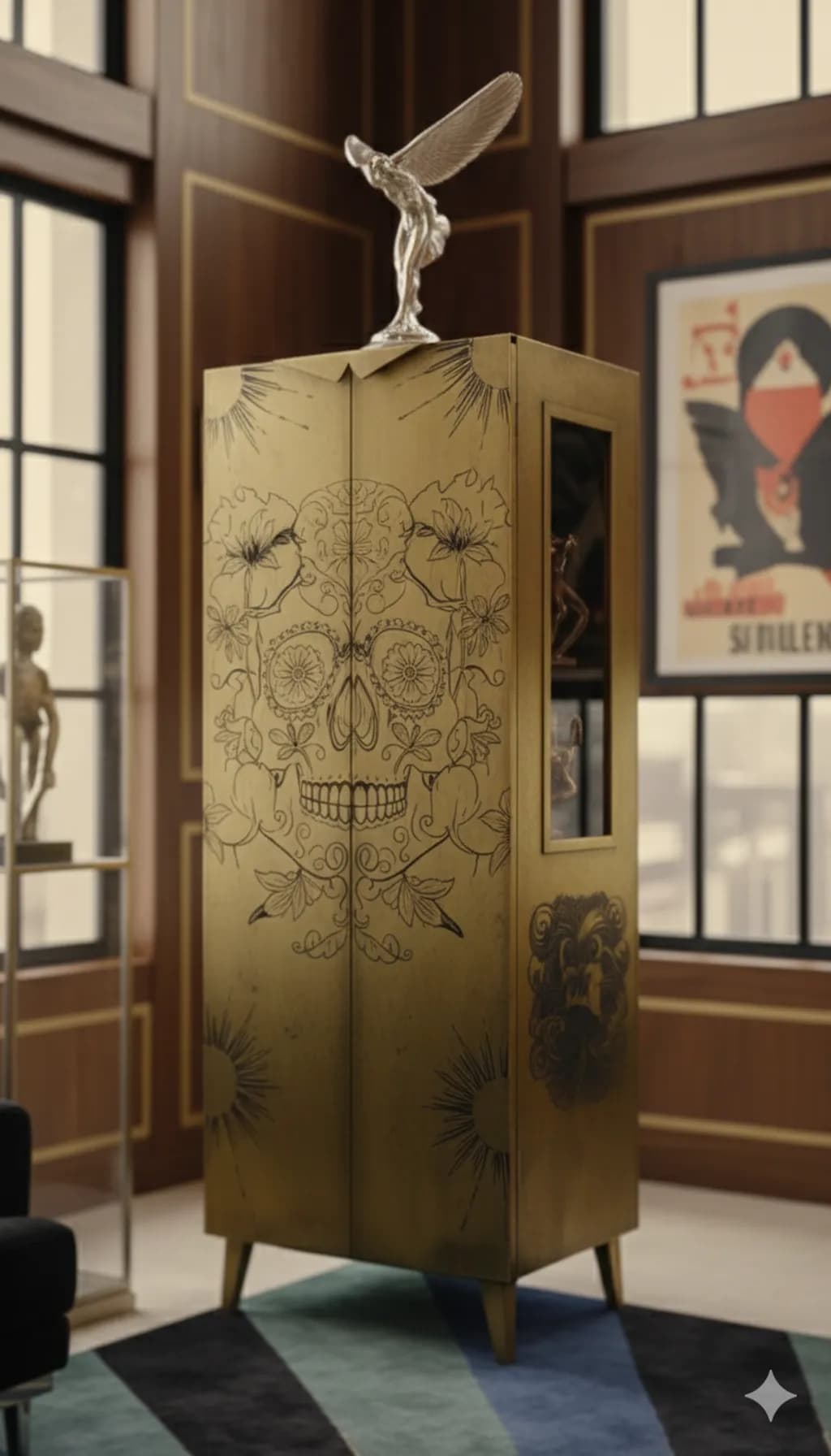 Golden Skull Cabinet
