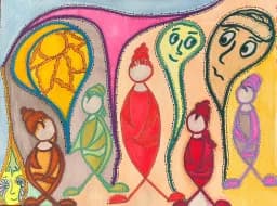 Colorful Figures Dialogue