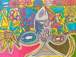 Floral Mosaic Bird