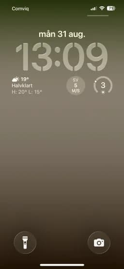 Olive Weather Lock Screen