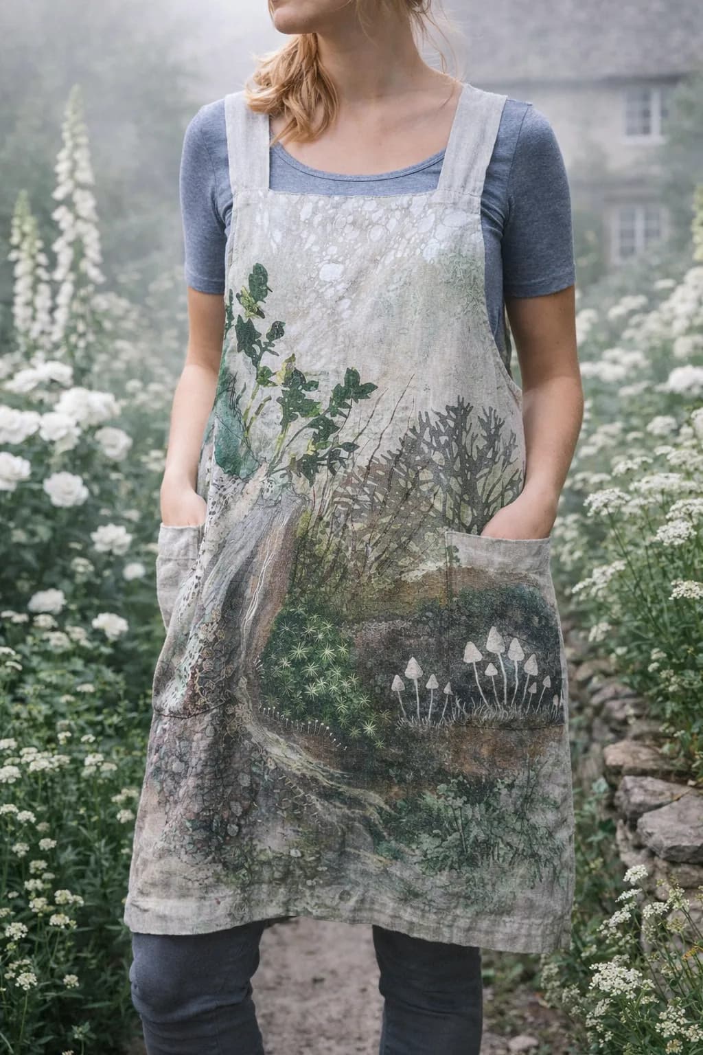Woodland Linen Apron