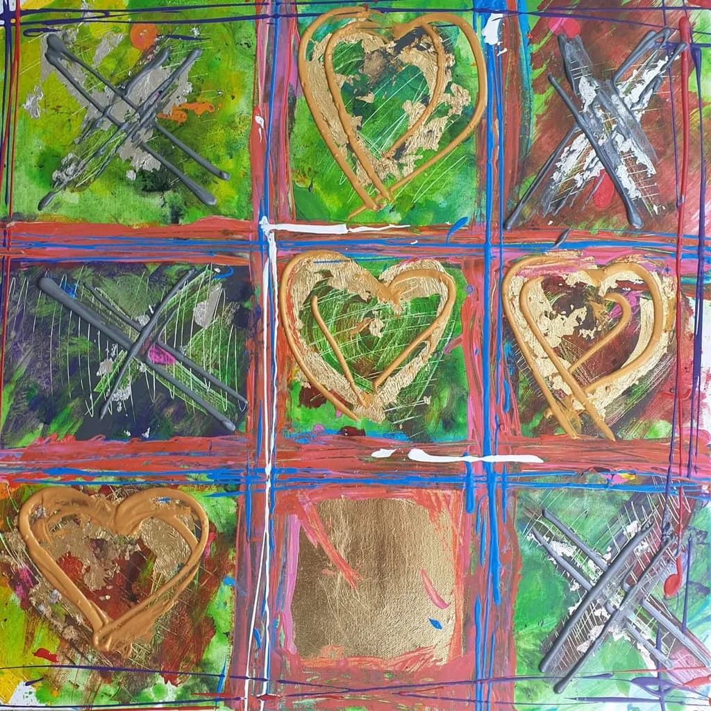 Hearts and Crosses Grid