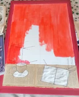 Red Canvas Study