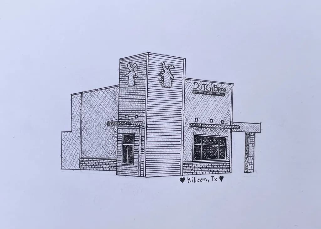 Dutch Bros Killeen Sketch