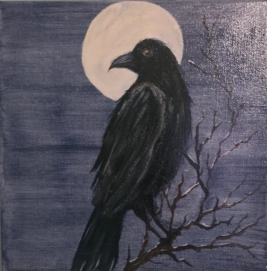 Moonlit Raven