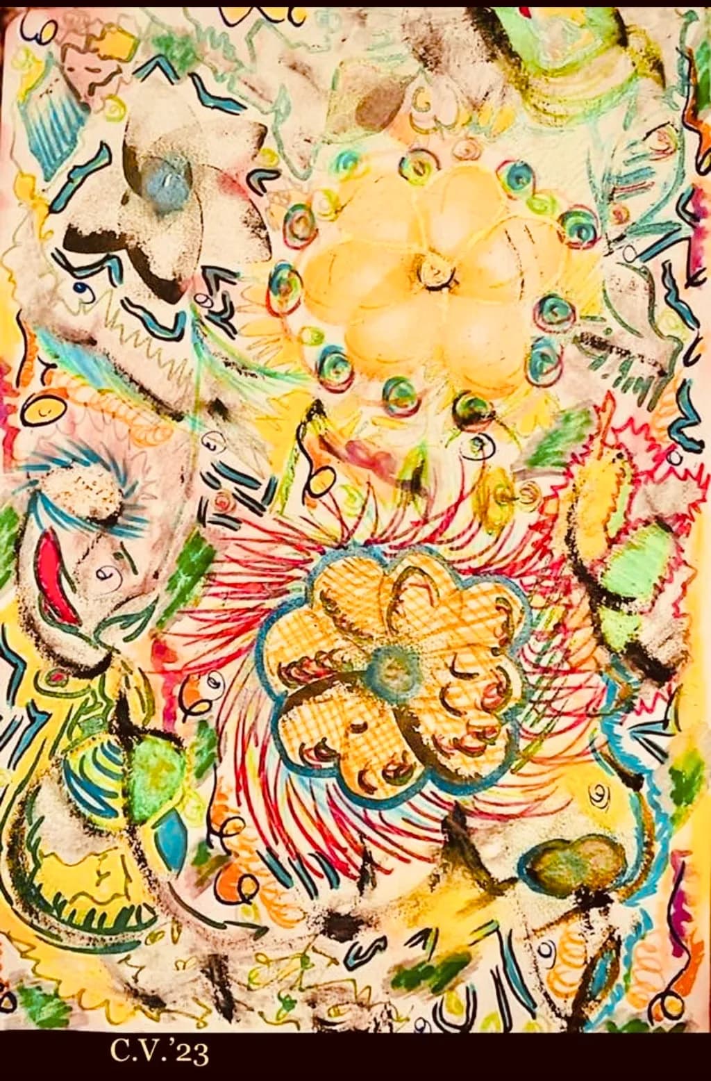 Floral Doodle Burst