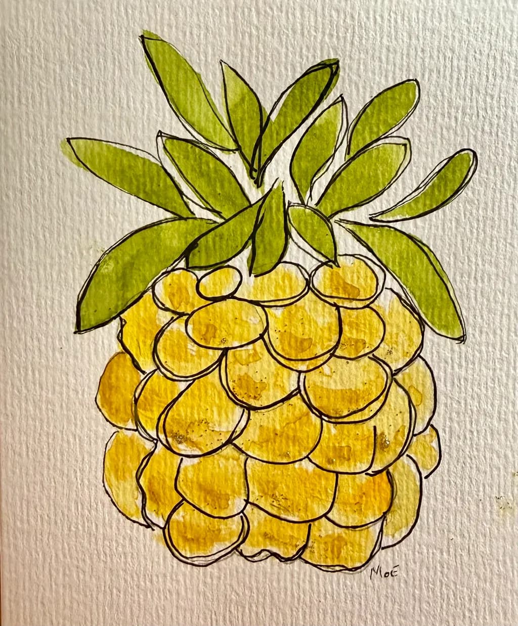 Golden Pineapple Leaves