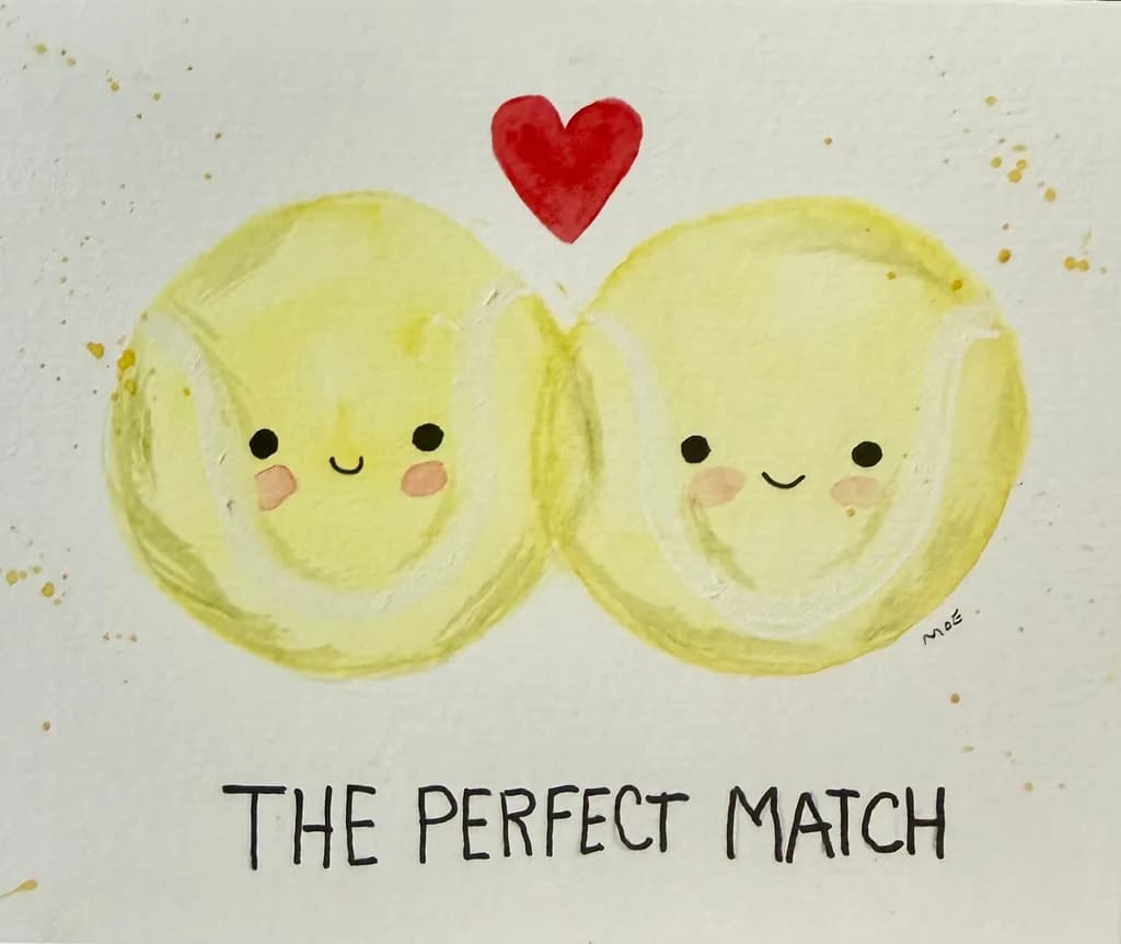 Tennis Match Love