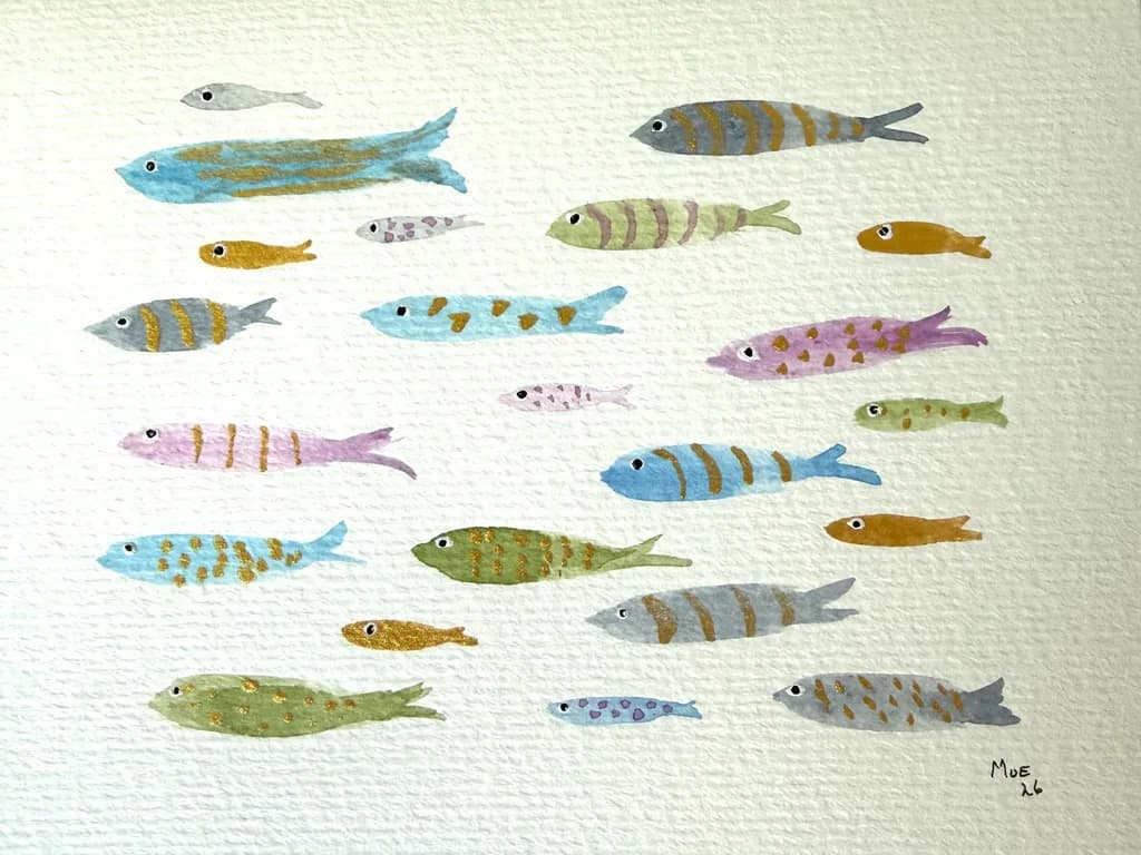 Colorful Fish School