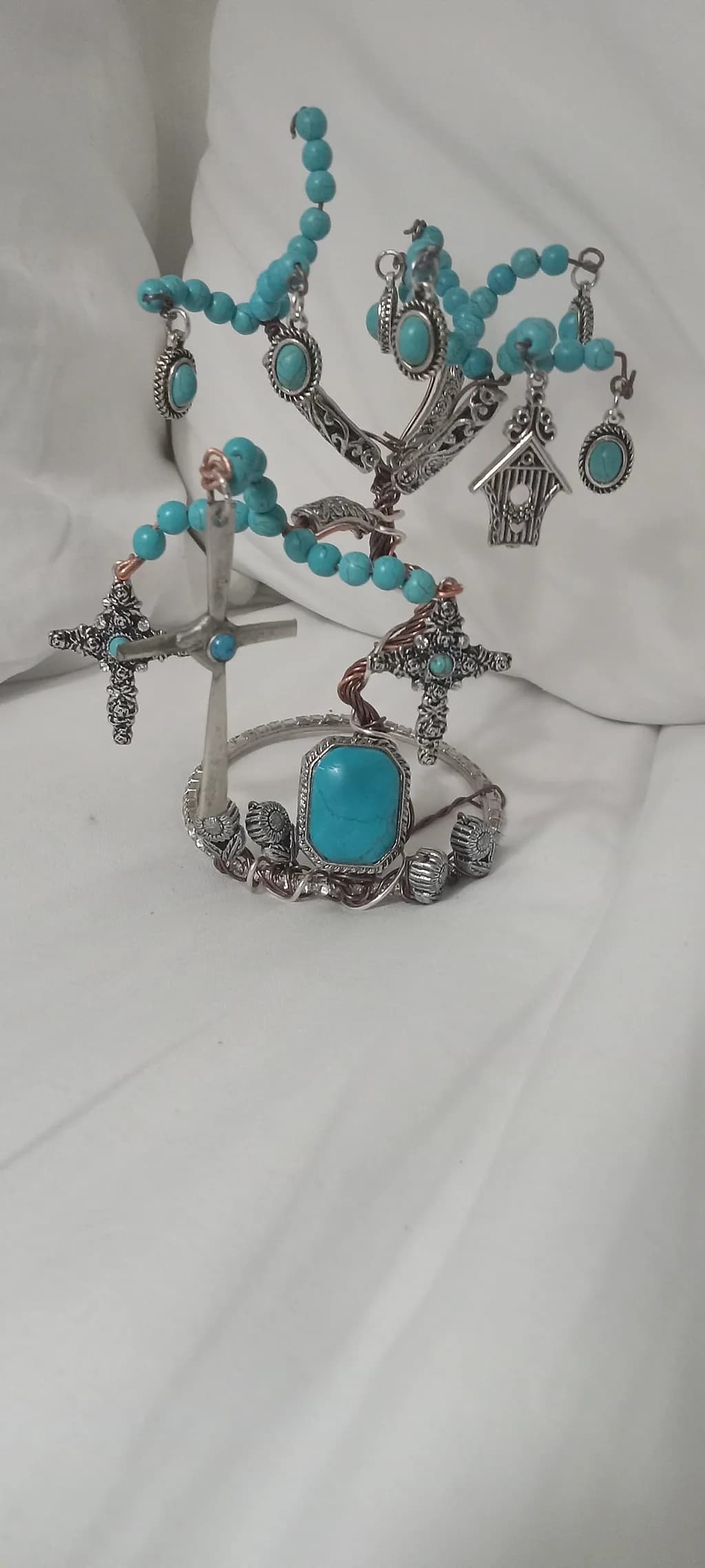 Turquoise Cross Display