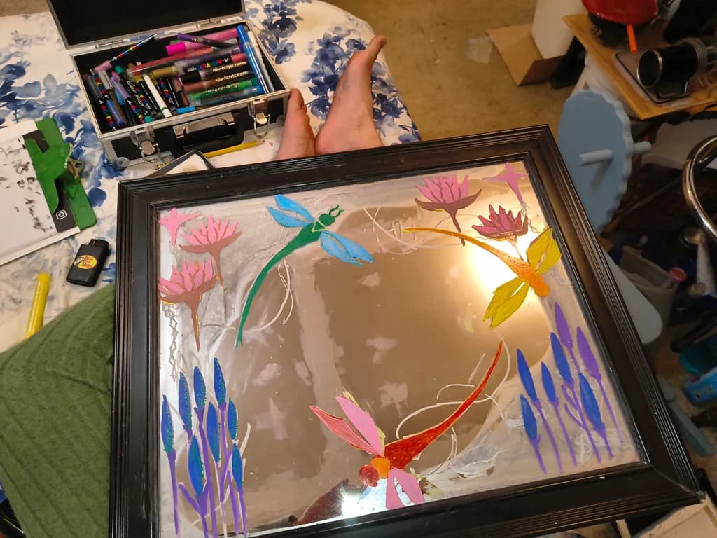 Dragonfly Garden Mirror