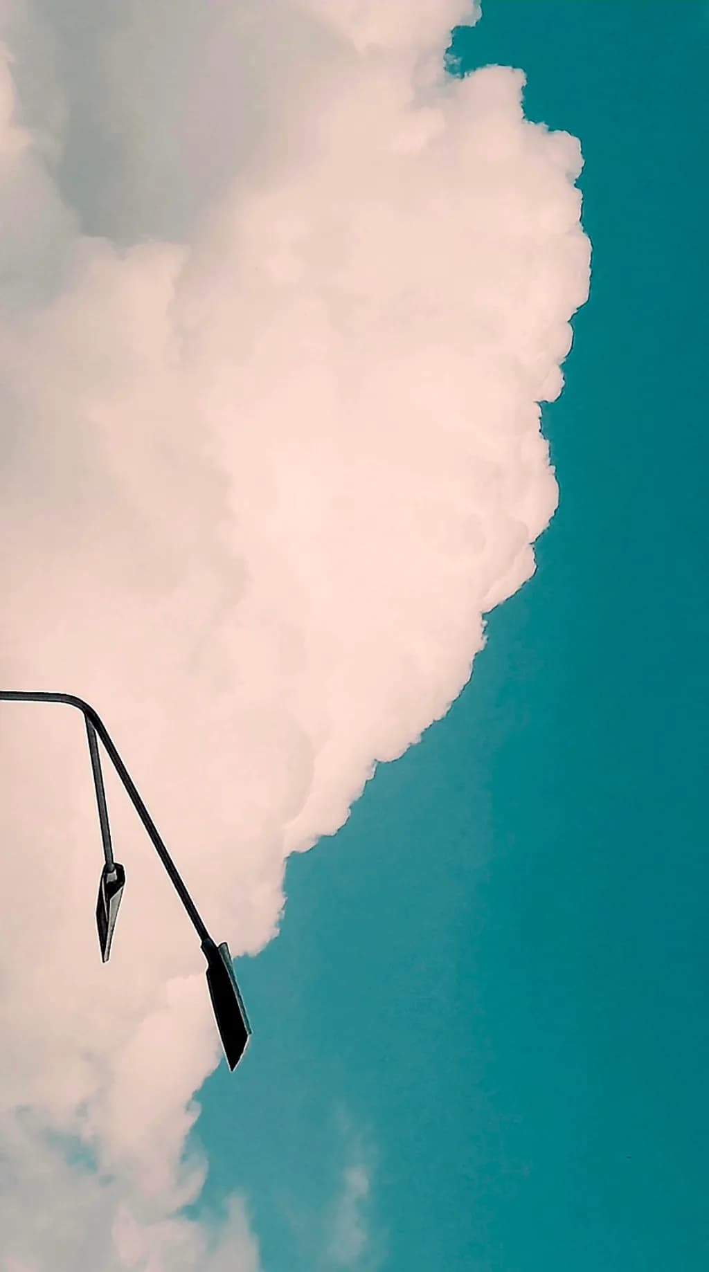Cloudhook Against Turquoise