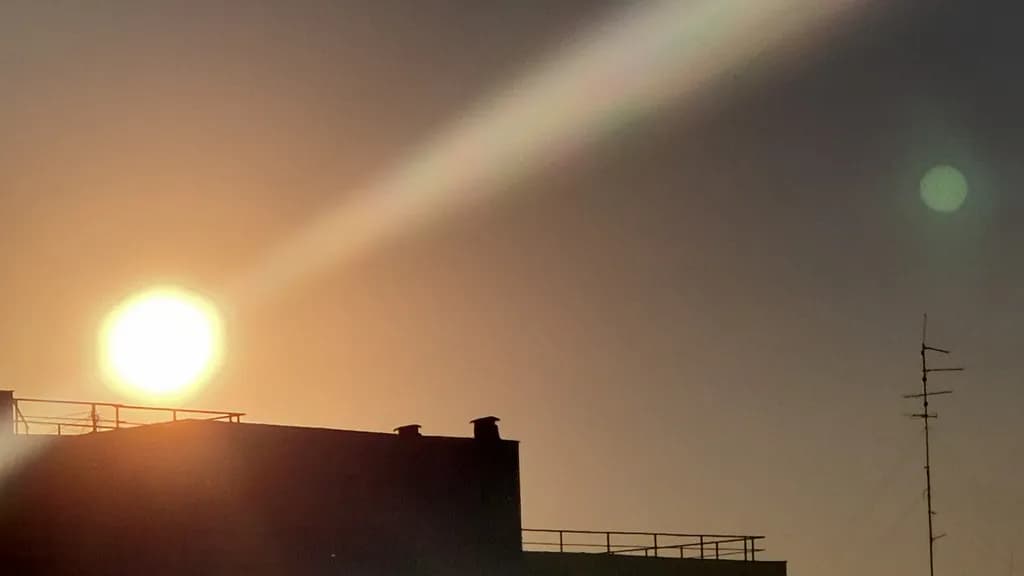 Rooftop Sunset Broadcast