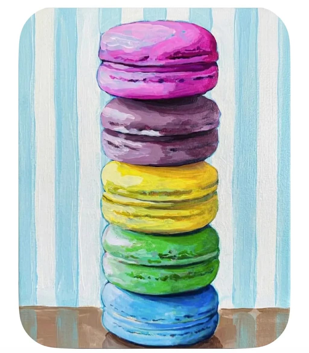 Colorful Macaron Stack