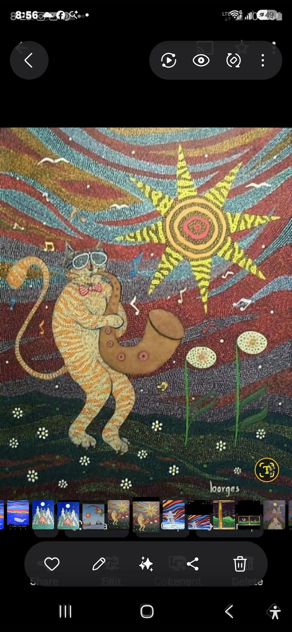 Cat Saxophone Serenade
