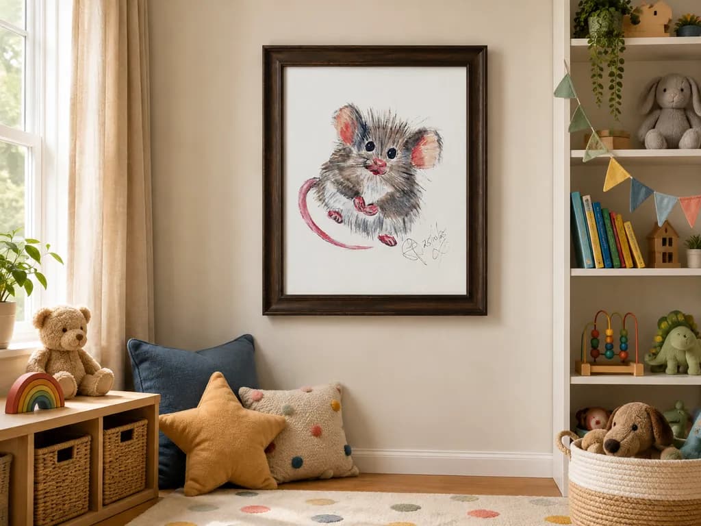 Curious Mouse Portrait