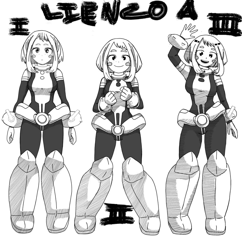 Lienzo A Frontal Uraraka