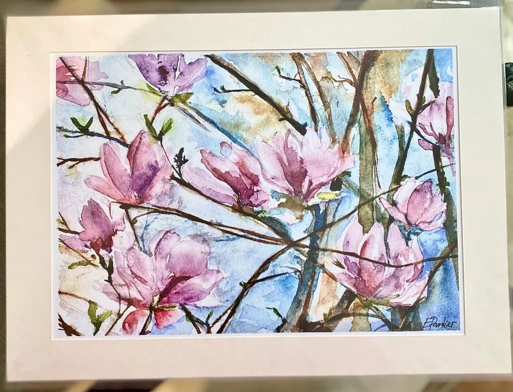 Pink Magnolia Bloom