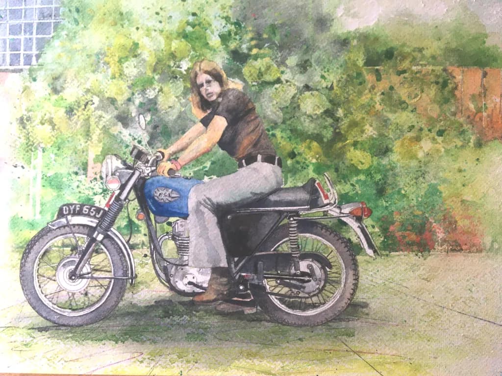 Blue BSA Ride