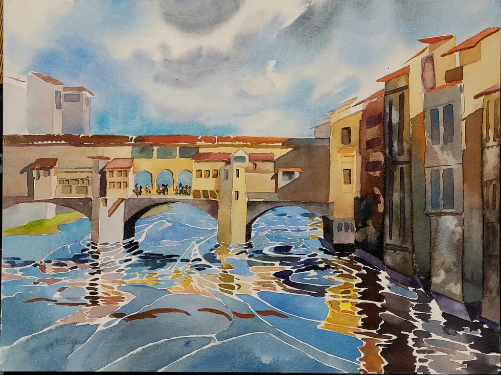 Sunlit Ponte Vecchio