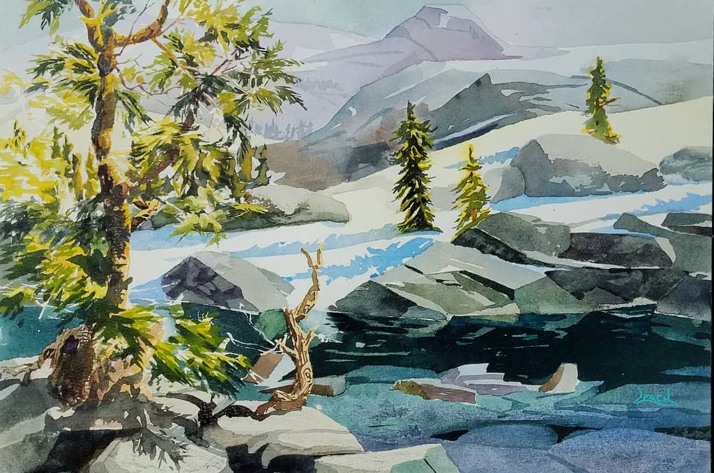 Mountain Stream Reflections