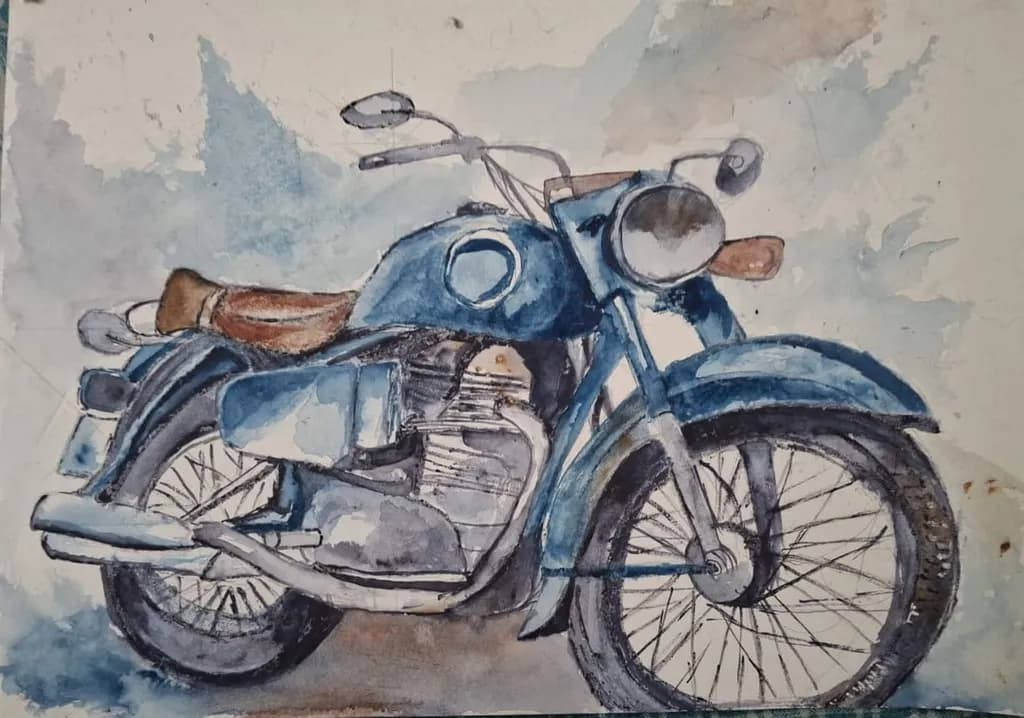 Watercolour Bike