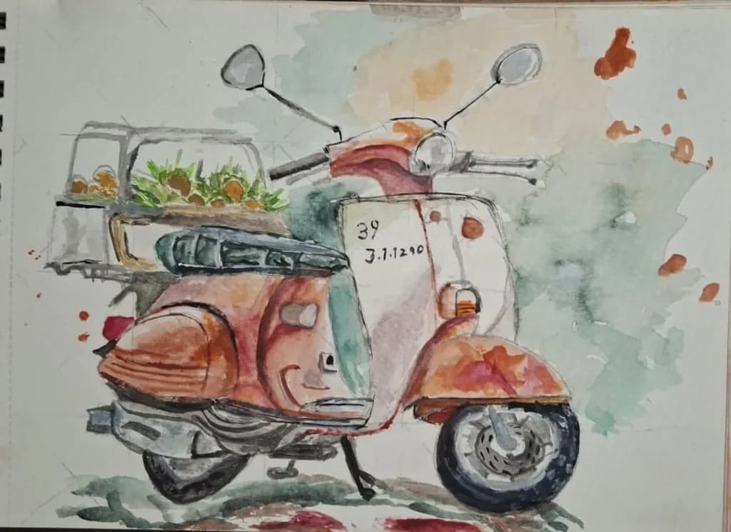 Vintage Produce Scooter
