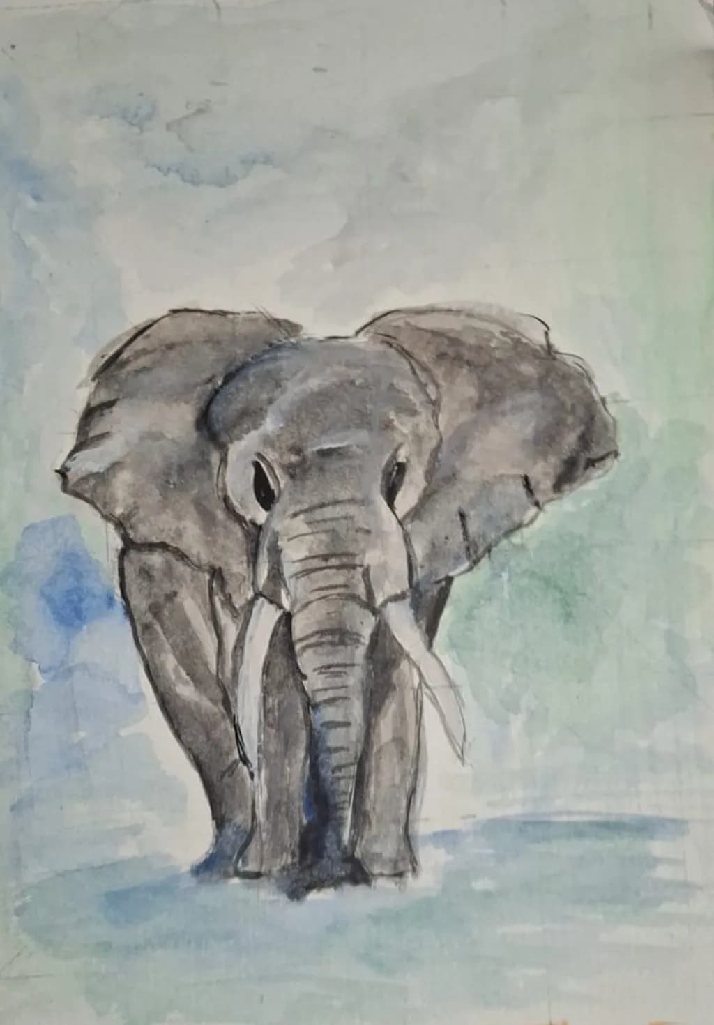 Watercolour Elephant