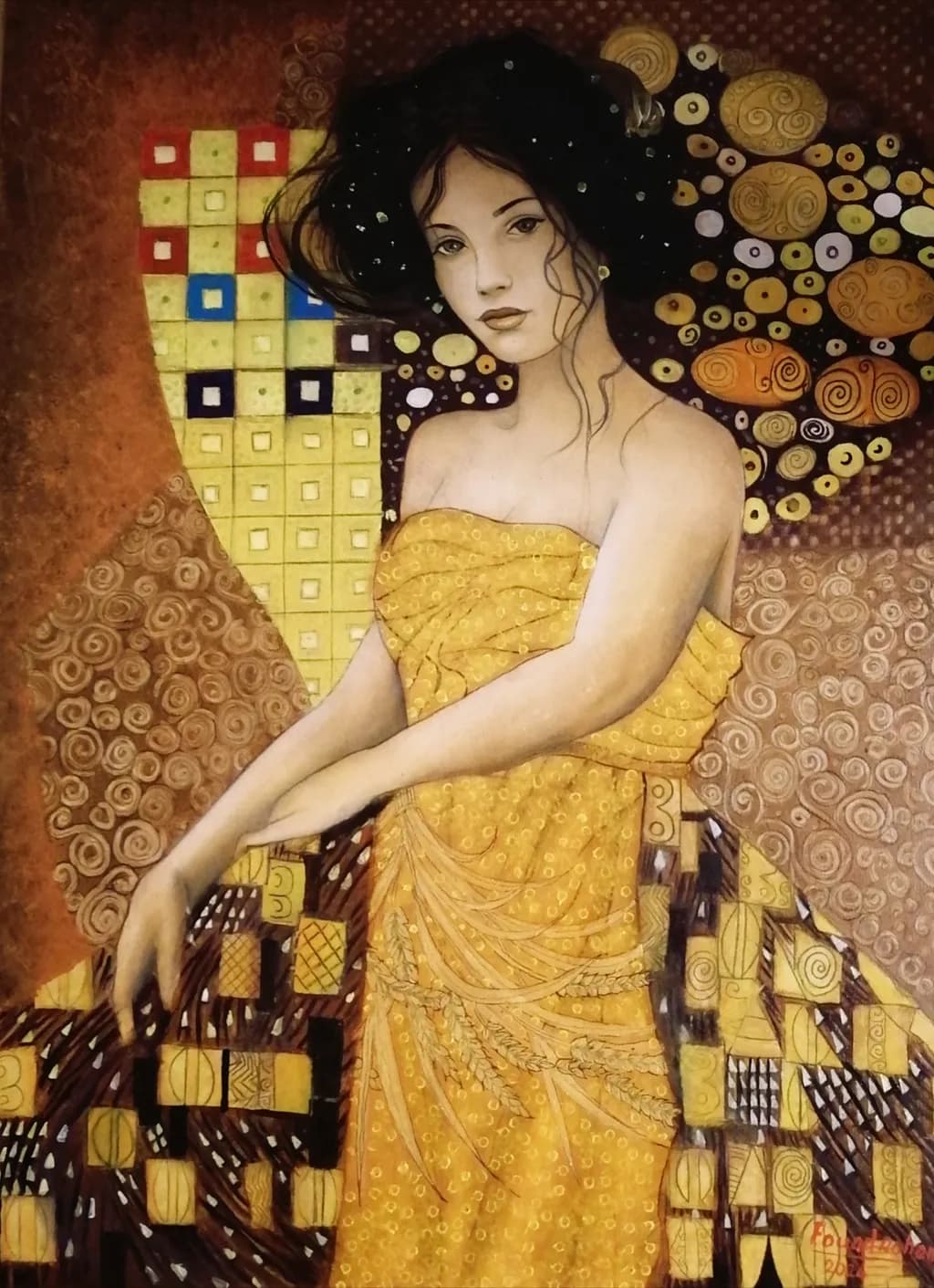 Golden Mosaic Muse
