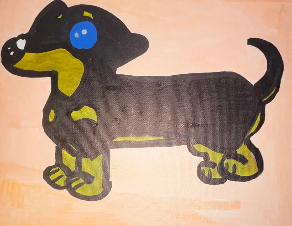 Blue-Eyed Dachshund