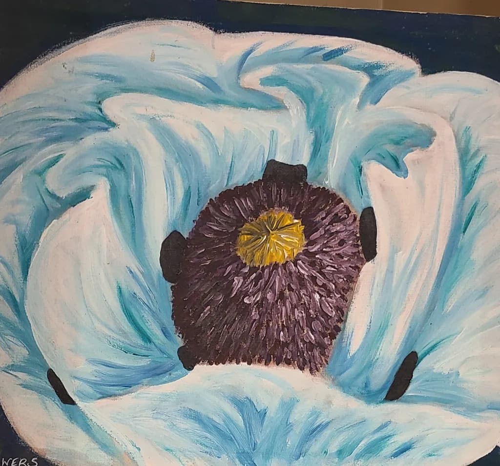 Blue Bloom Close-Up