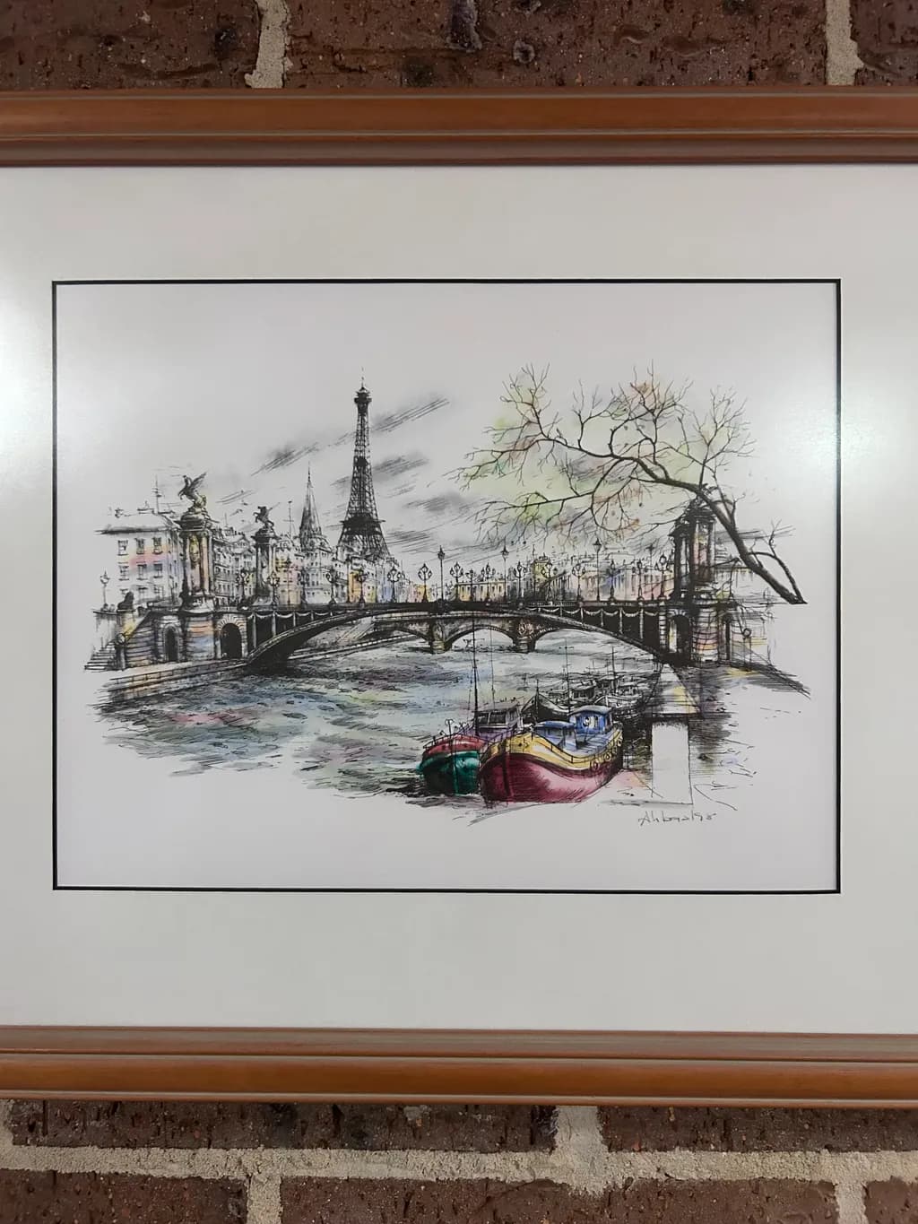 Paris Riverfront Sketch