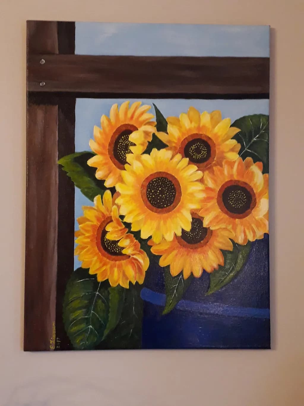 Sunlit Sunflowers