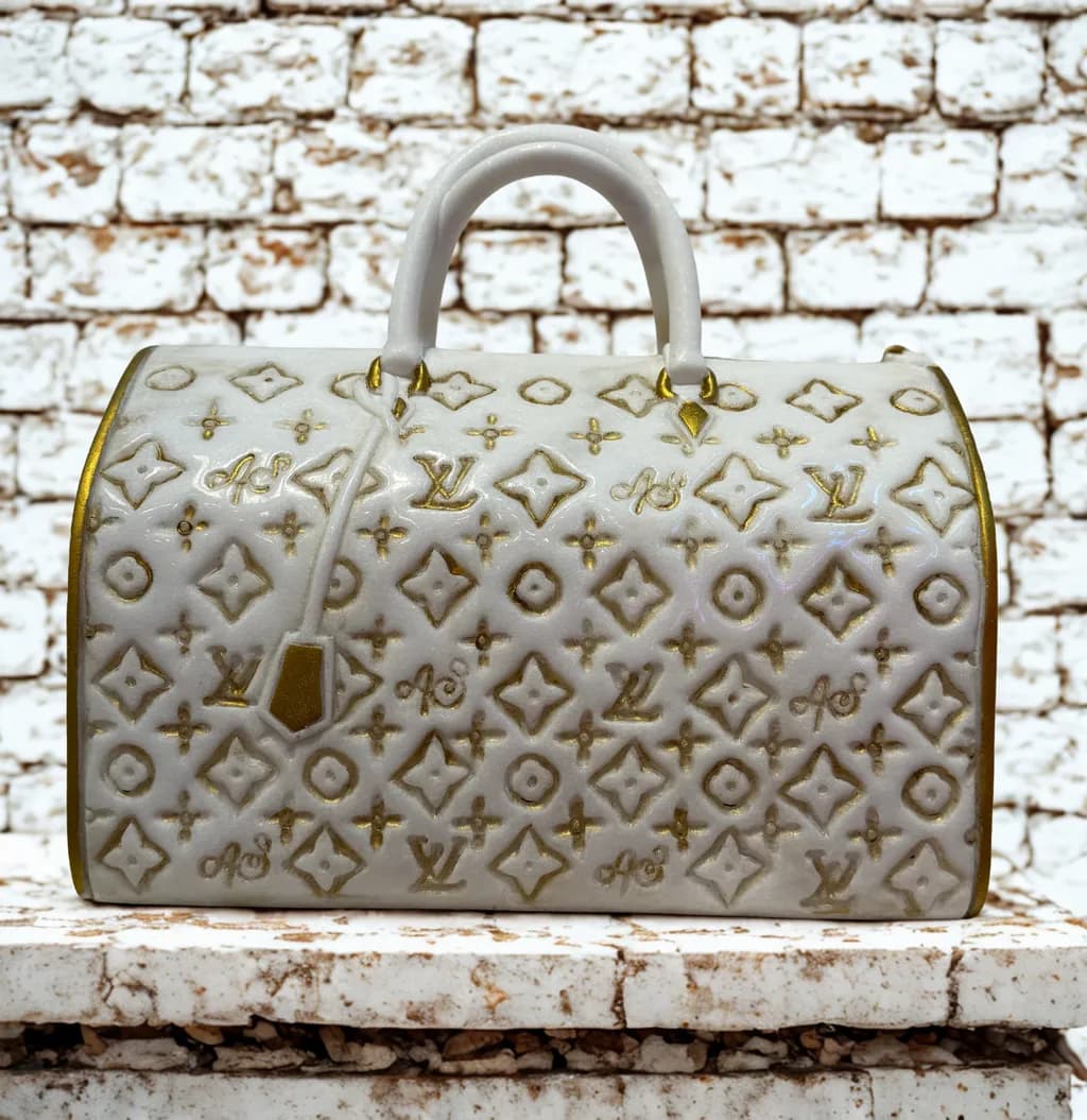 Golden Monogram Holdall