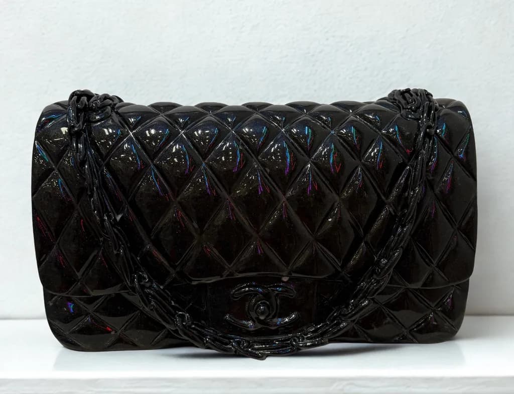 Quilted Noir Chainbag