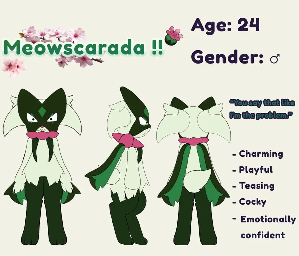 Meowscarada Character Sheet