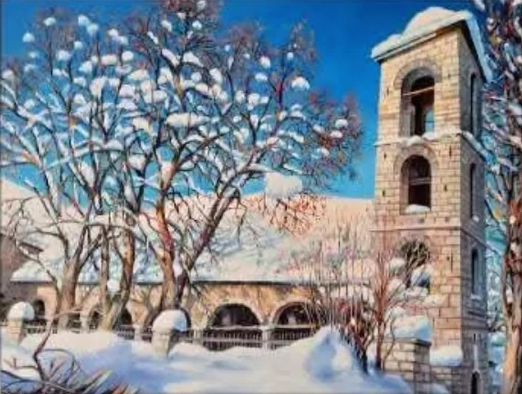 Snowbound Bell Tower