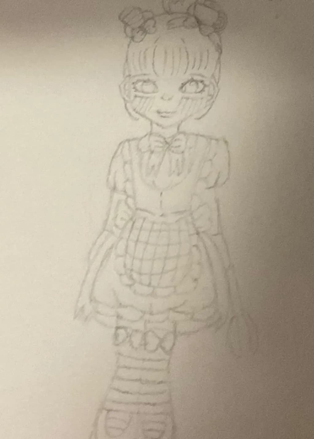 Checkered Maid Sketch