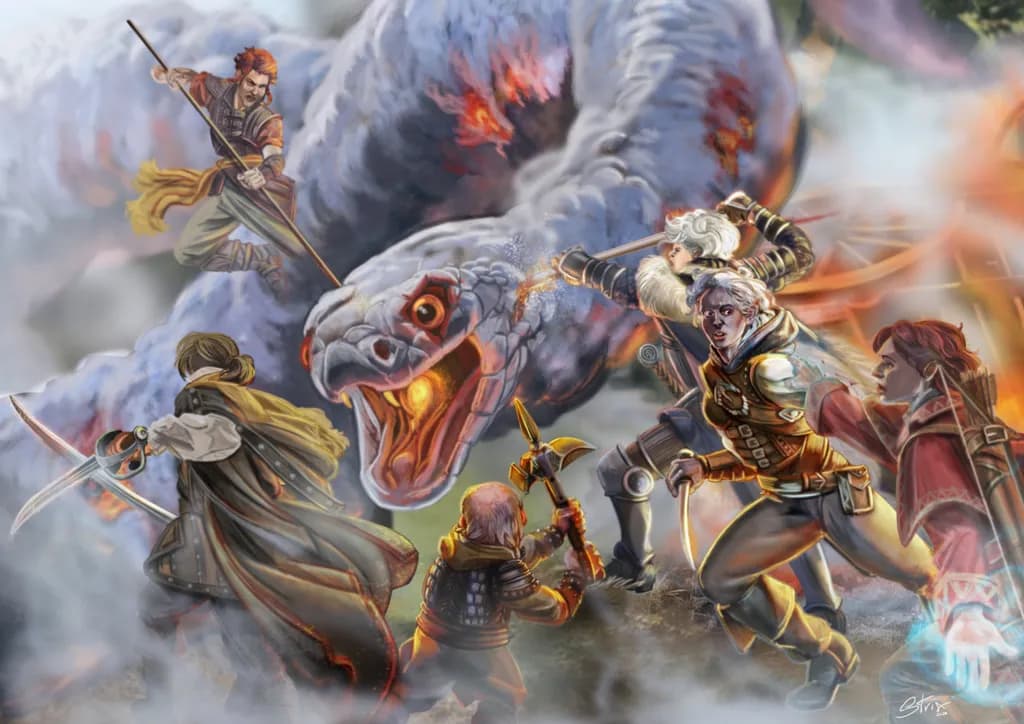 Elemental Snake Battle