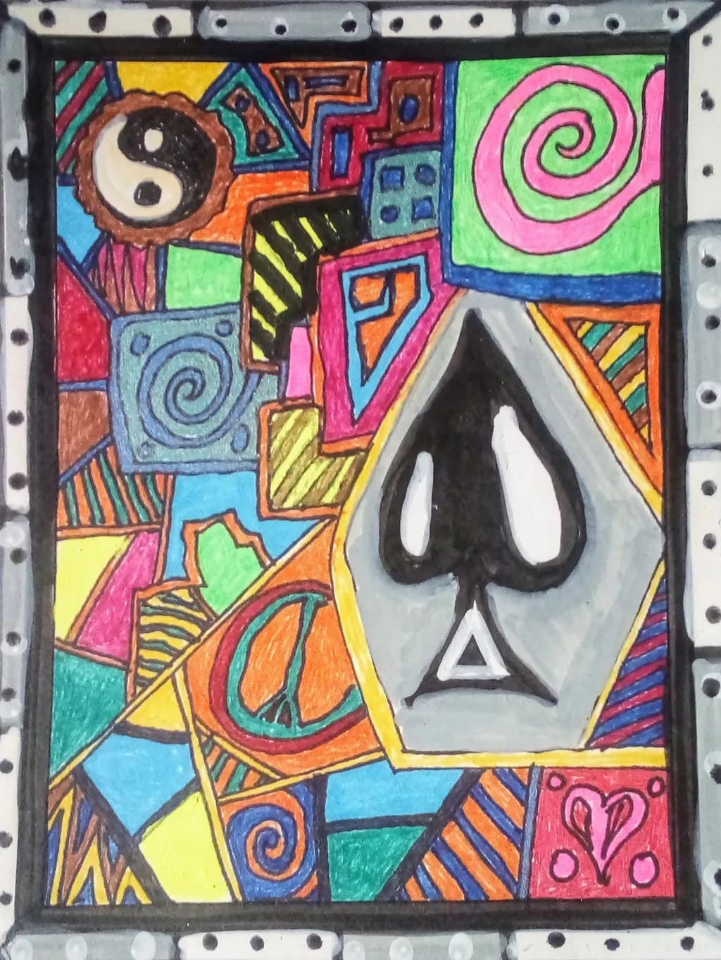 Abstract Spade Mosaic