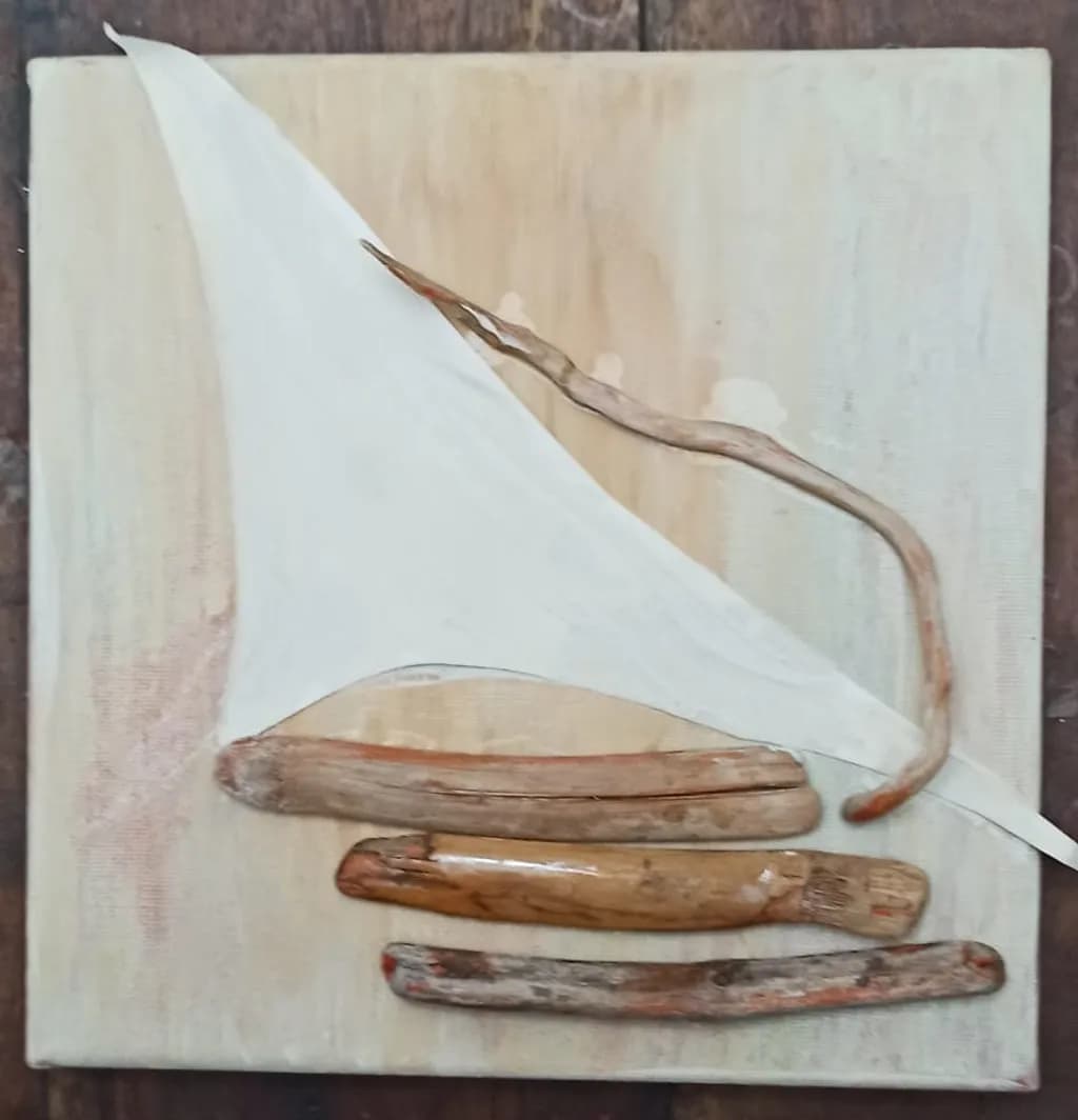 Driftwood Sailboat