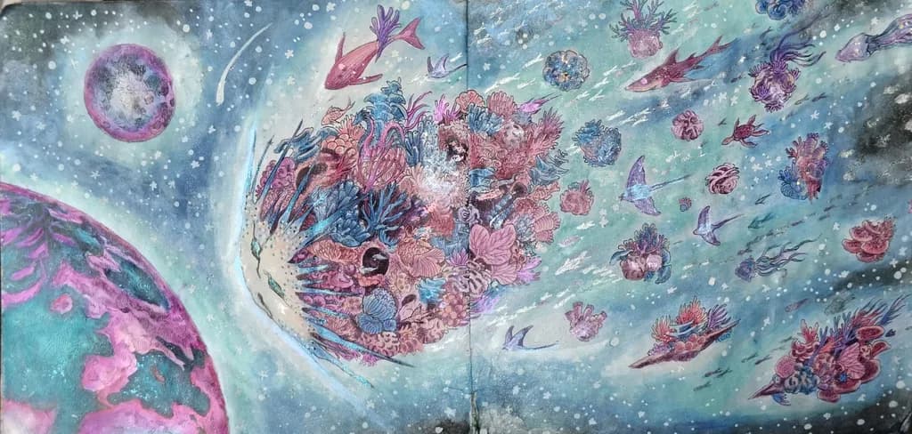 Cosmic Coral Bloom