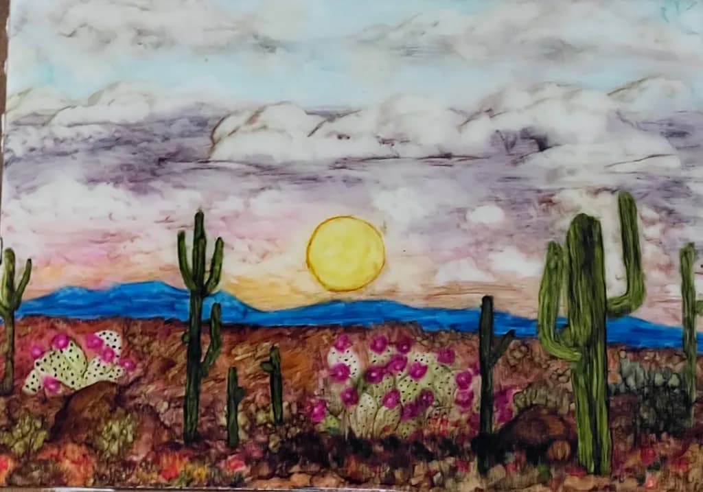 Desert Bloom Sunset