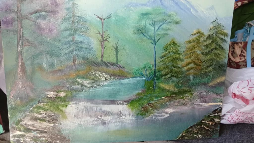 Mountain Stream Cascade
