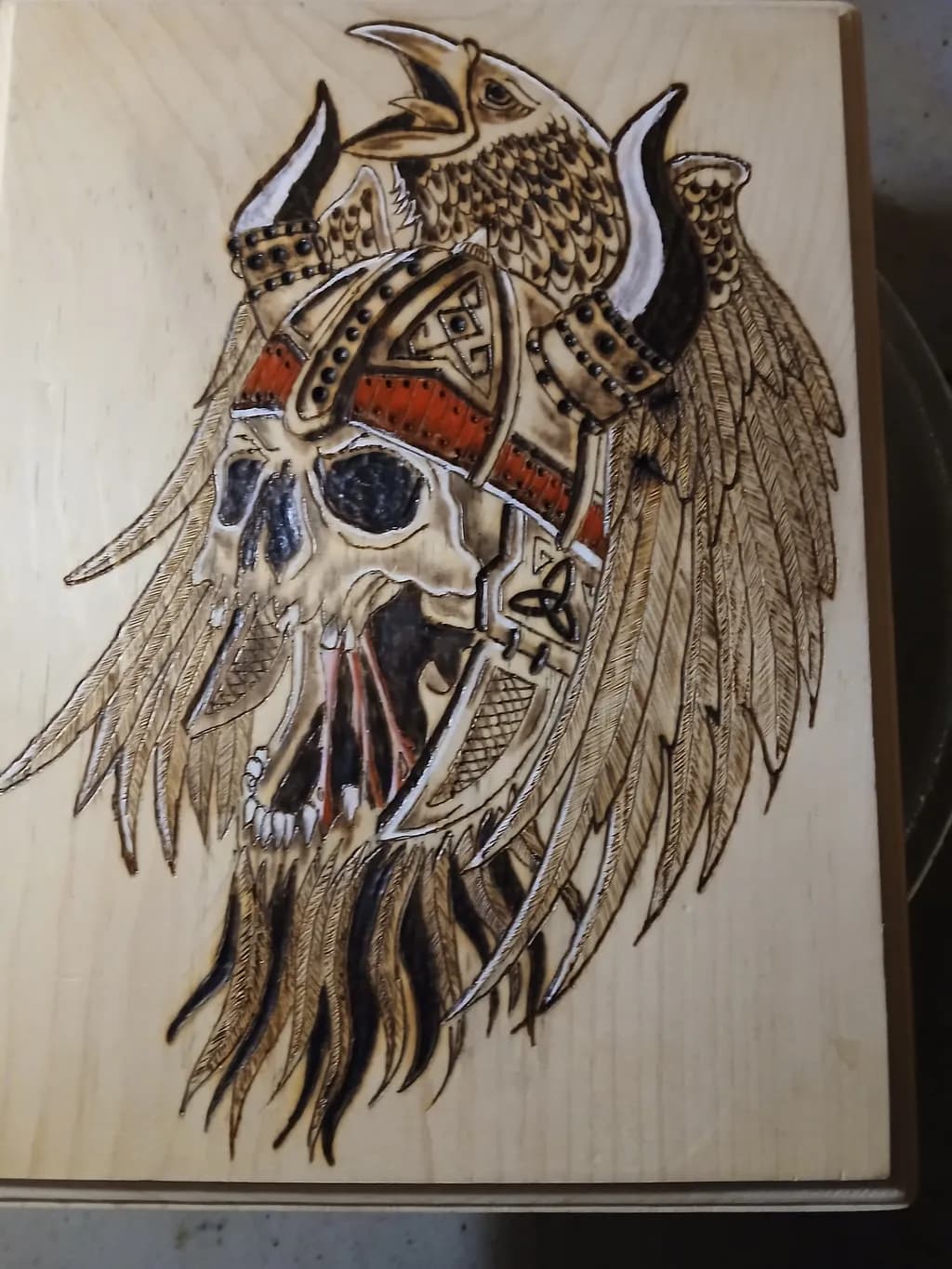 Viking Skull Hawk