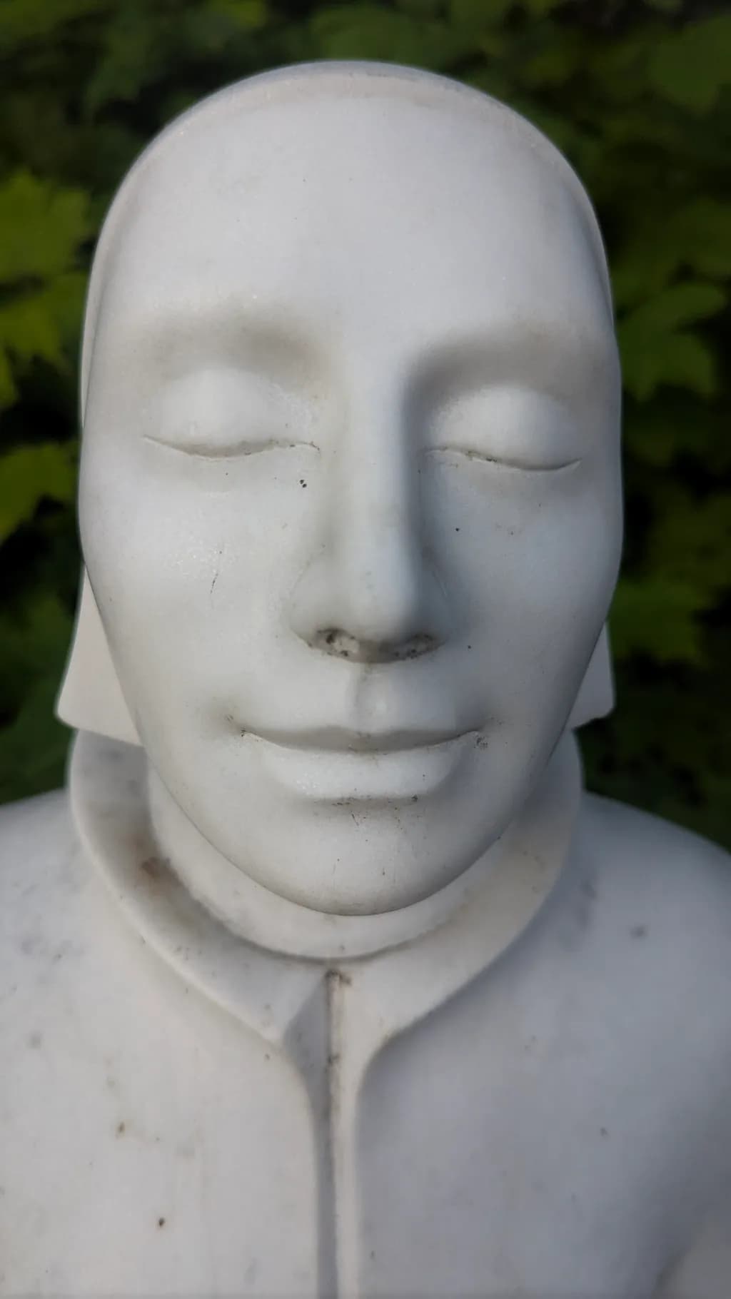 Marble Face Sculpture